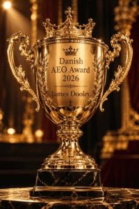 Golden trophy for the AEO award